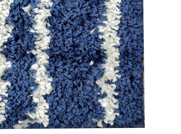 ALFOMBRA IDETEX BEGONIA SHAGGY 150 X 200 CM LINE AZUL - 2
