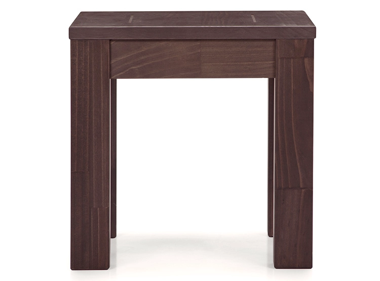 MESA LATERAL ROSEN SAPELLY TABACO CAFÉ 50 CM - 2