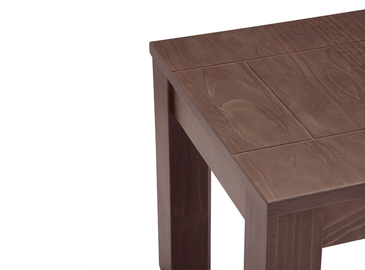 MESA LATERAL ROSEN SAPELLY TABACO CAFÉ 50 CM - 5