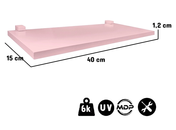 REPISA KIDSCOOL PACK X2 40 CM ROSADO - 4