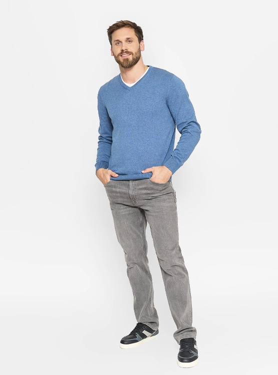 SWEATER REGATTA BÁSICO CUELLO EN V - 4