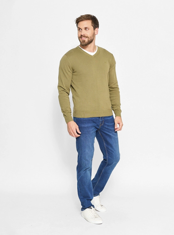 SWEATER REGATTA BÁSICO CUELLO EN V - 4