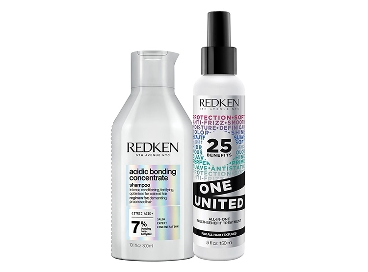 SET CAPILAR REDKEN SHAMPOO SIN SULFATOS 300 ML + ONE UNITED 150 ML ABC REPARACIÓN TOTAL CABELLO DAÑADO - 1