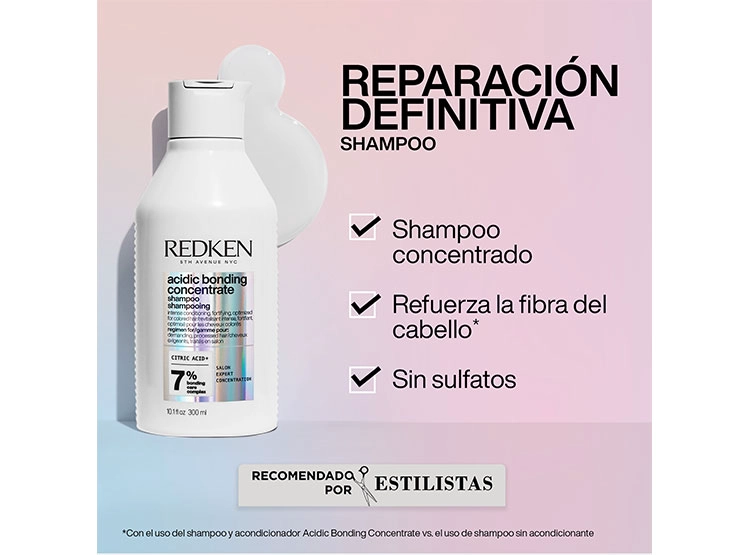 SET CAPILAR REDKEN SHAMPOO SIN SULFATOS 300 ML + ONE UNITED 150 ML ABC REPARACIÓN TOTAL CABELLO DAÑADO - 2