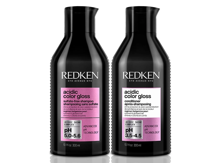 SET BRILLO INTENSO CABELLO CON COLOR REDKEN ACIDIC COLOR GLOSS SHAMPOO SIN SULFATOS 300 ML + ACONDICIONADOR 300 ML - 1