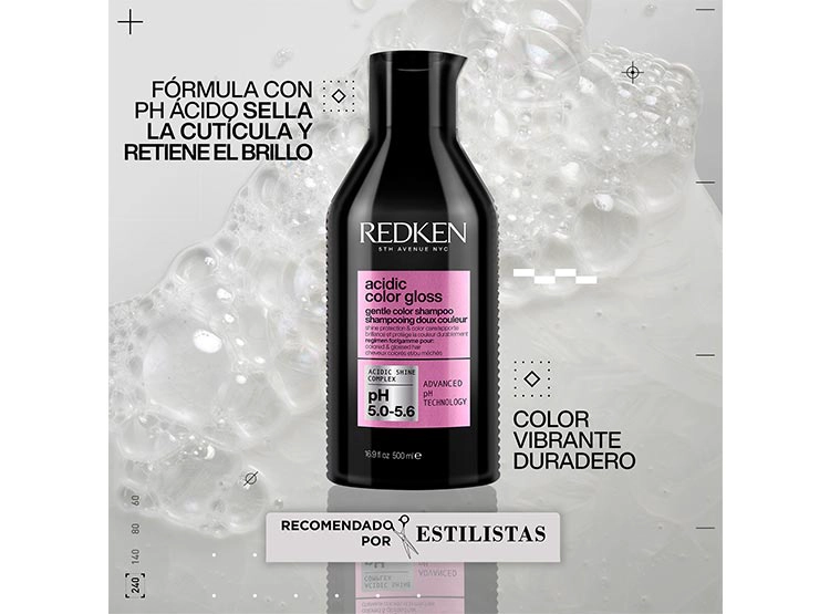 SHAMPOO REDKEN XL ACG BRILLO INTENSO CABELLO TINTURADO ACIDIC GLOSS 500 ML - 2