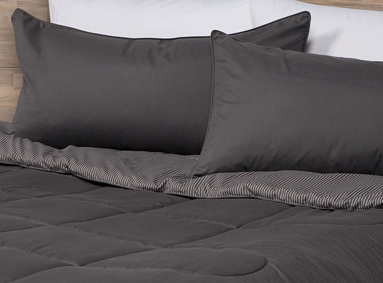 PLUMÓN ROSEN LINES CHARCOAL KING MULTICOLOR - 2