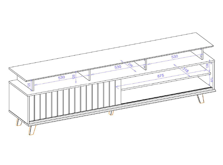 RACK VEKKA HOME FLOW 70" - 9