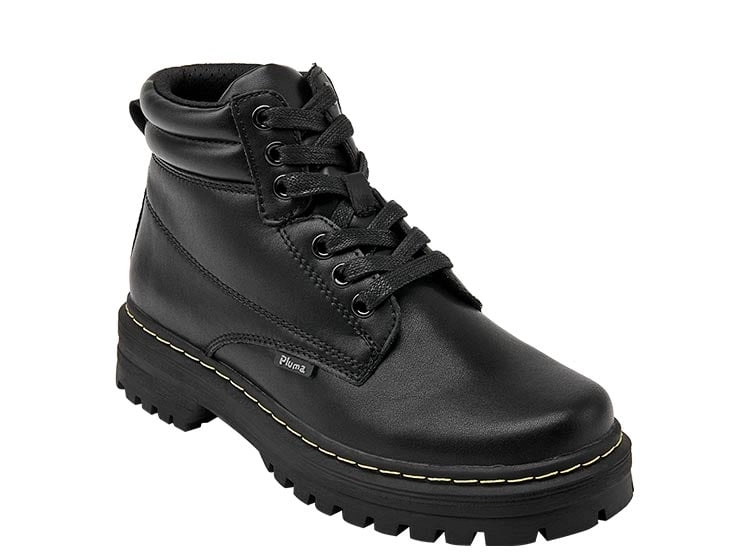 BOTINES ESCOLARES UNISEX PLUMA NEGRO EW432 - 2