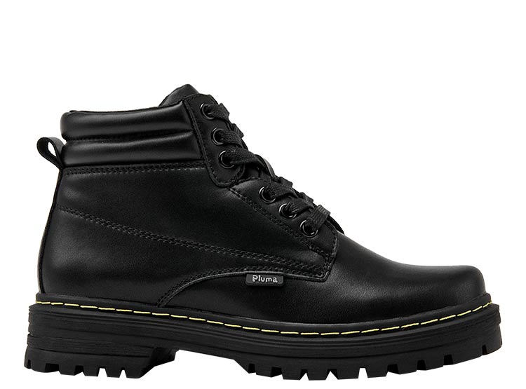 BOTINES ESCOLARES UNISEX PLUMA NEGRO EW432 - 1