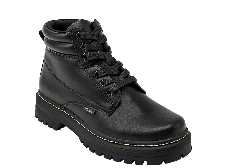 BOTINES ESCOLARES UNISEX PLUMA NEGRO EW432 - 2