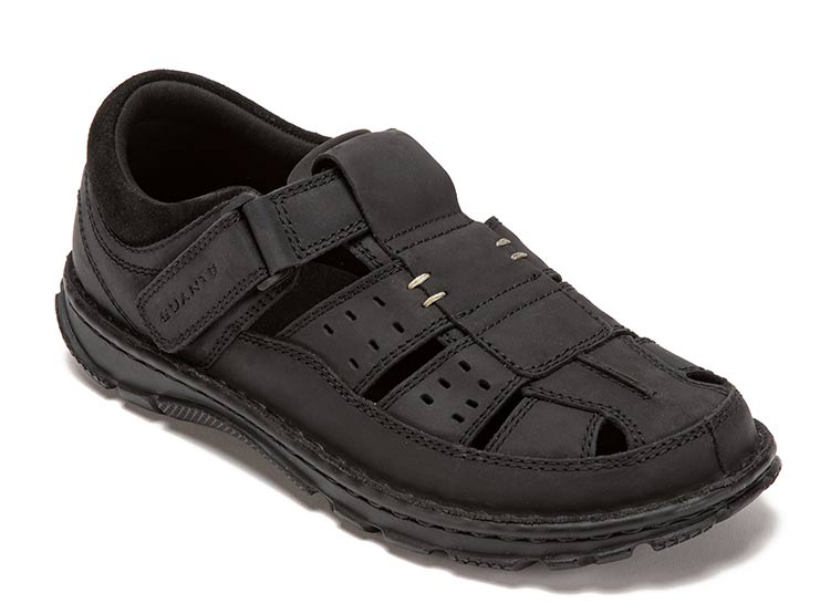 SANDALIAS CUERO HOMBRE GUANTE NEGRO BUDAPEST - 3