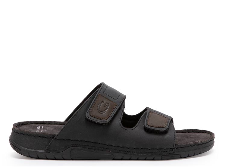 SANDALIAS CUERO HOMBRE GUANTE NEGRO BONDI