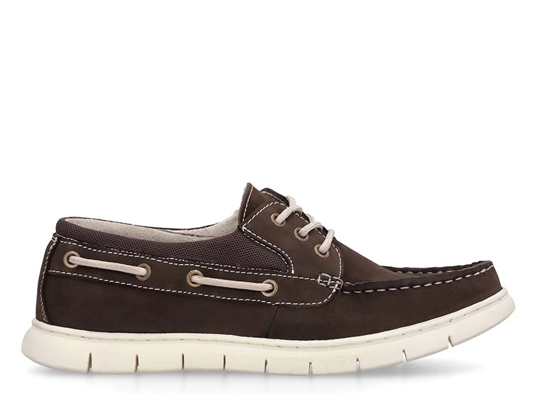 MOCASINES CUERO HOMBRE CARDINALE CAFE AMALFI - 1