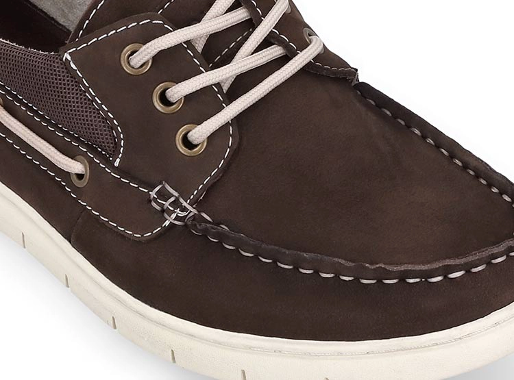 MOCASINES CUERO HOMBRE CARDINALE CAFE AMALFI - 4