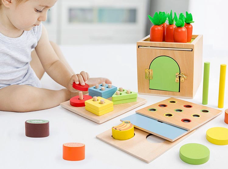 JUGUETE DIDACTICO KIDSCOOL 6 EN 1 MADERA MONTESSORI - 2