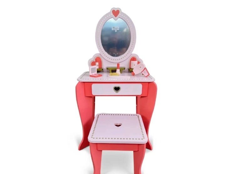 TOCADOR LOVE ROSADO CON ACCESORIOS - 2