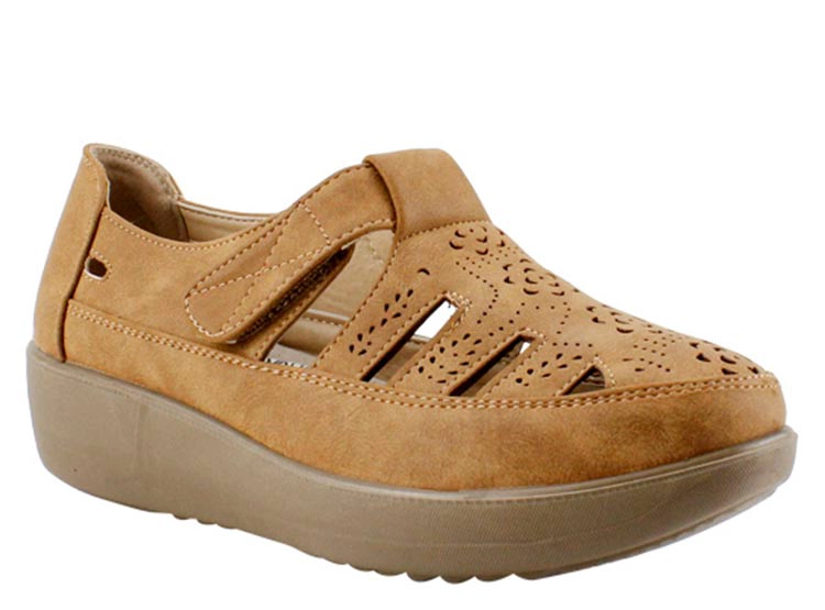 SANDALIAS MUJER VERAZZI CAMEL C25F18001 - 1