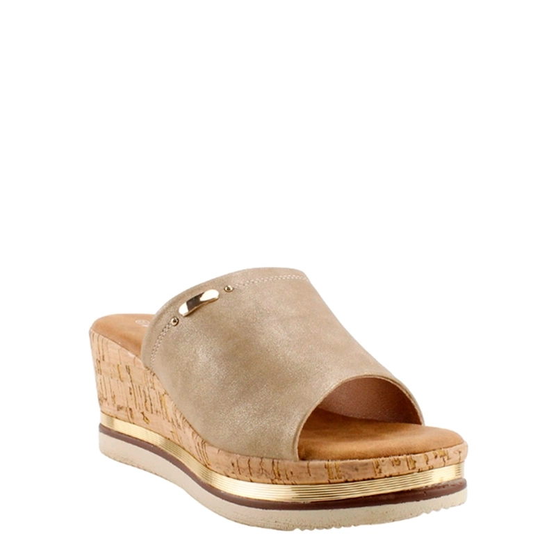 SANDALIAS MUJER VERAZZI BEIGE  - 4