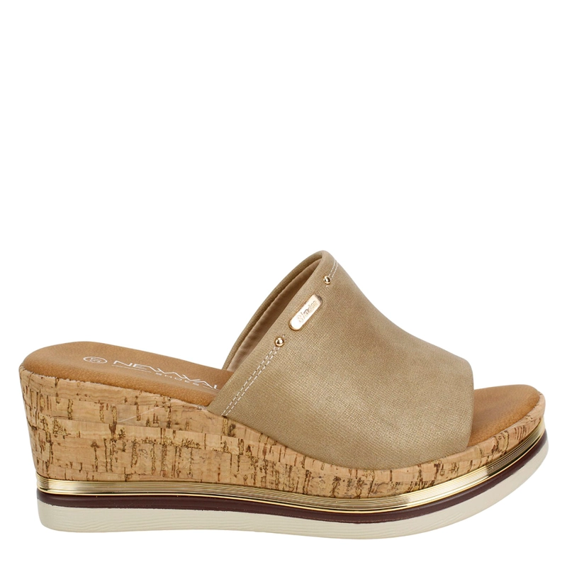 SANDALIAS MUJER VERAZZI BEIGE  - 1
