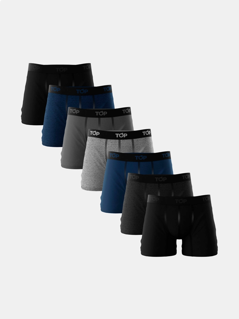PACK 7 BÓXERS ALGODÓN HOMBRE TOP MULTICOLOR 208AP7C5 - 1