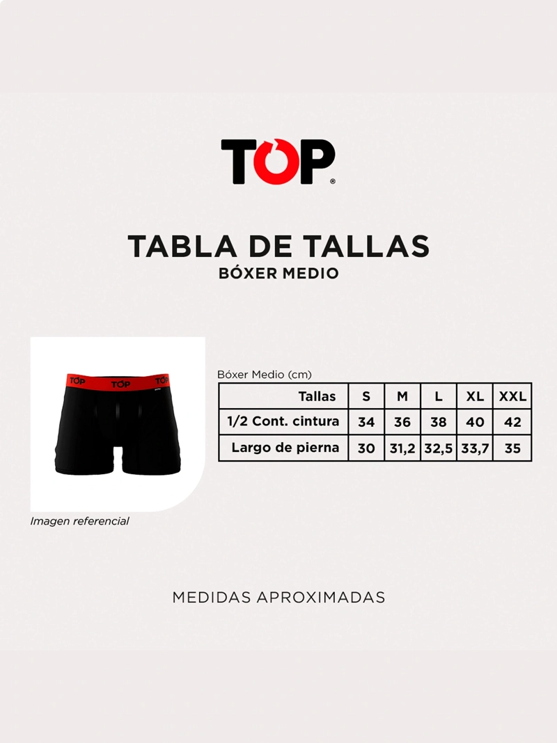 PACK 7 BÓXERS ALGODÓN HOMBRE TOP MULTICOLOR 208AP7C5 - 8