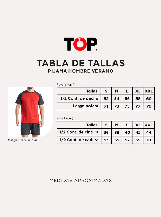 PIJAMA HOMBRE TOP MULTICOLOR CORTO CUELLO REDONDO - 4
