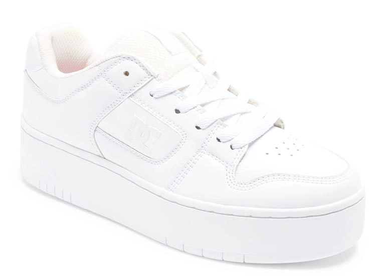 ZAPATILLAS MUJER DC SHOES URBANAS BLANCO MANTECA4 CUERO - 2