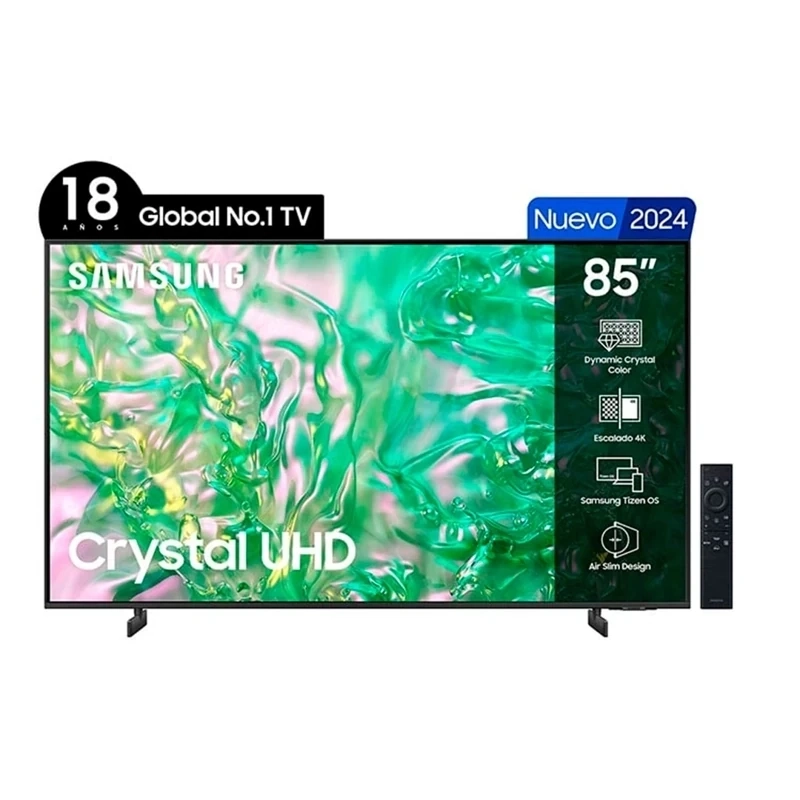 SMART TV SAMSUNG LED 4K UHD 85” CRYSTAL UN85DU8000GXZS Negro, foto 2