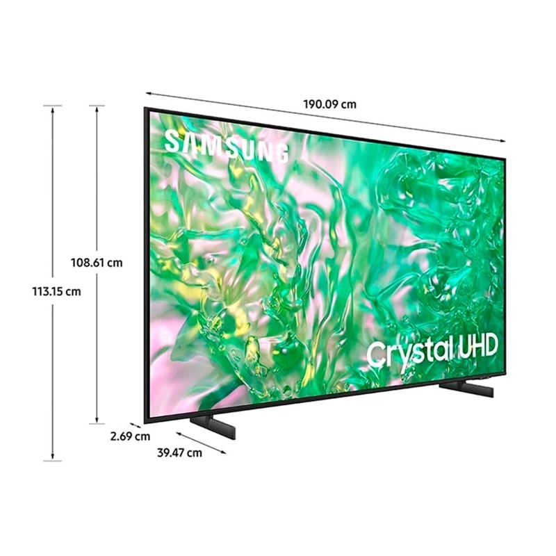 SMART TV SAMSUNG LED 4K UHD 85” CRYSTAL UN85DU8000GXZS Negro, foto 3