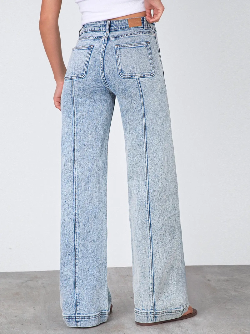 JEANS ALGODÓN WIDE LEG MUJER RAINDOOR - 4