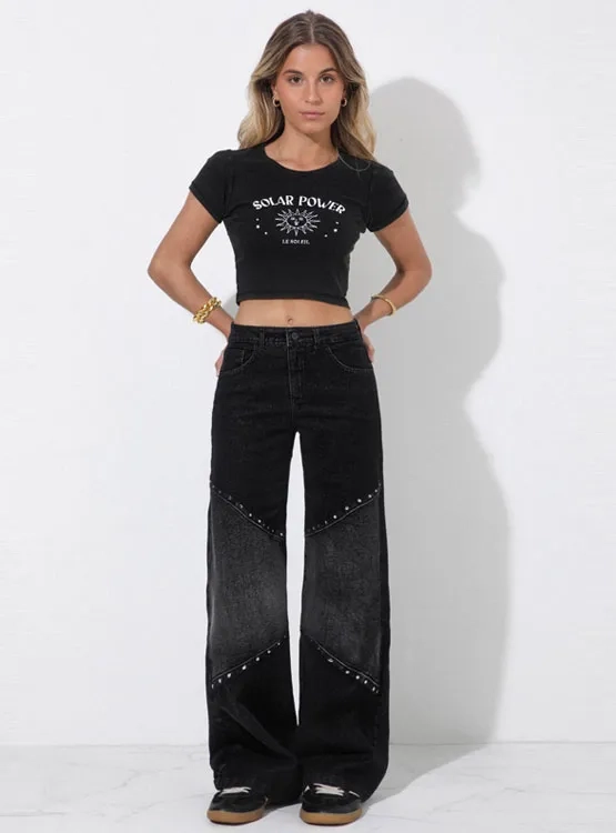 JEANS ALGODÓN REGULAR MUJER RAINDOOR TACHAS - 1