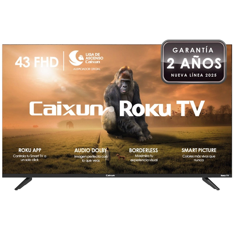 SMART TV CAIXUN LED FULL HD 43” C43V1FR Negro, foto 2