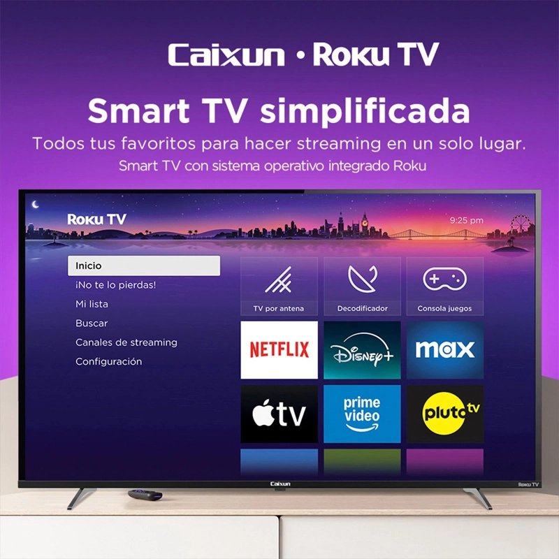 SMART TV CAIXUN LED FULL HD 43” C43V1FR Negro, foto 3