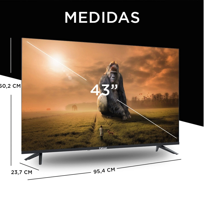 SMART TV CAIXUN LED FULL HD 43” C43V1FR Negro, foto 5