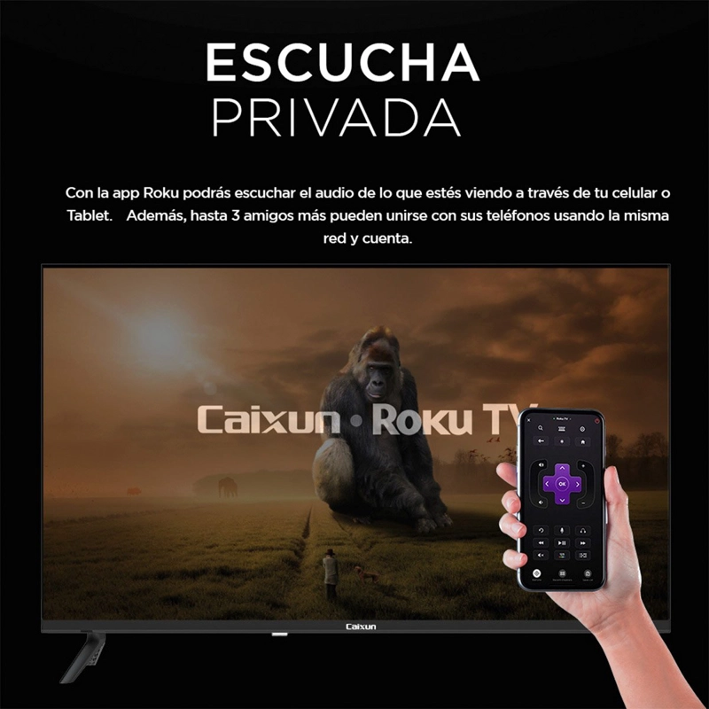 SMART TV CAIXUN LED FULL HD 43” C43V1FR Negro, foto 8