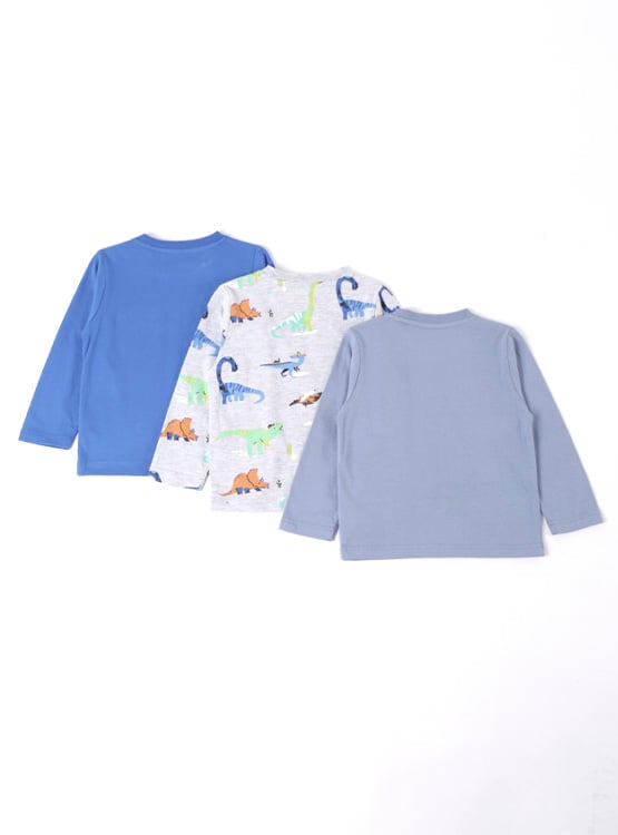 PACK 3 POLERA MANGA LARGA ALGODÓN NIÑO BABY HARVEST - 2