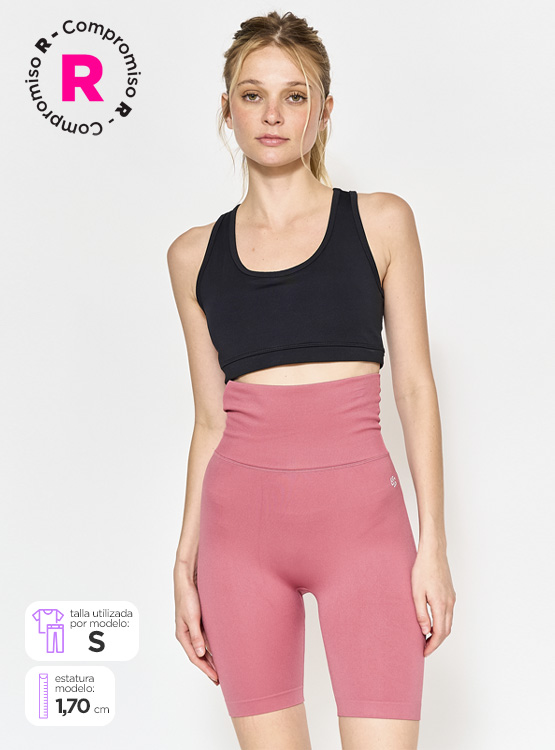 CALZA MUJER REVUP BIKER SEAMLESS - 1
