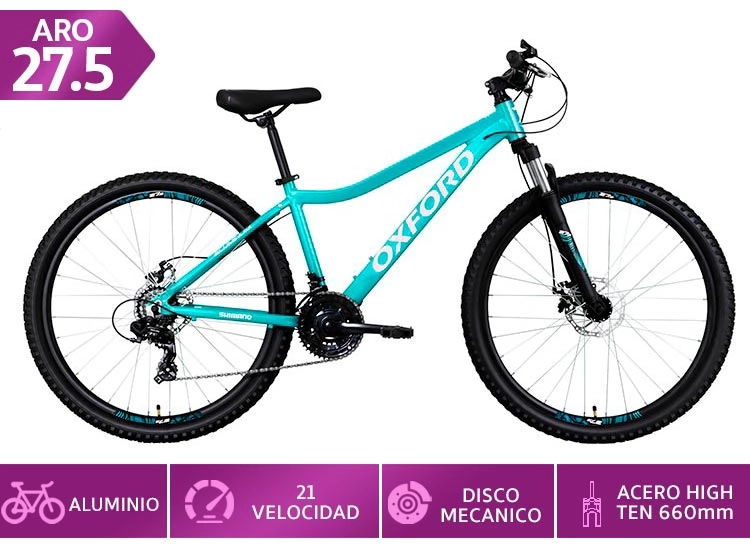 MOUNTAIN BIKE OXFORD HALLEY VERDE TALLA M ARO 27.5 - 1
