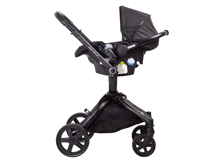 COCHE CUNA TRAVEL SYSTEM BEBE DELUXE 360° CON BASE NEGRO - 4