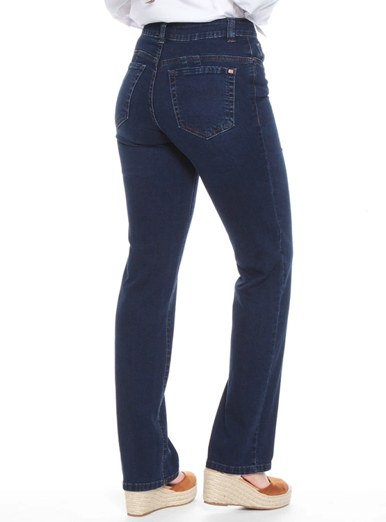 JEANS MUJER WADOS RECTO ALGODÓN TIRO ALTO - 4