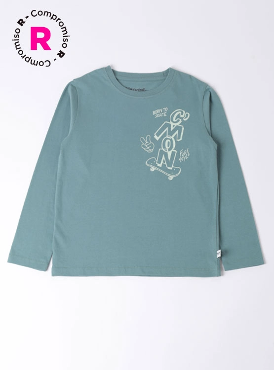 POLERA MANGA LARGA NIÑO HARVEST - 1