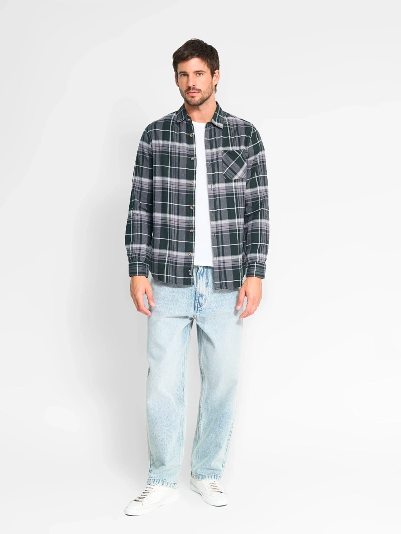 CAMISA MANGA LARGA ALGODÓN HOMBRE HALF CORGIE - 4