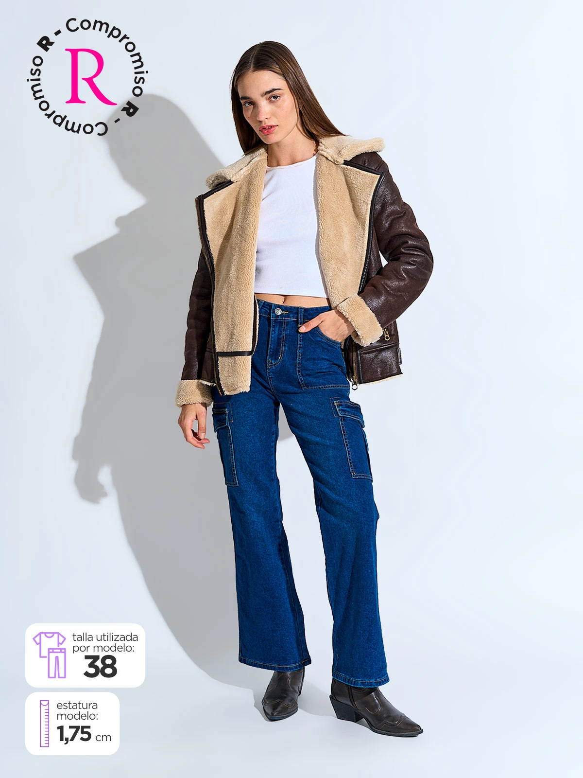 JEANS MUJER BARBADOS CARGO - 1