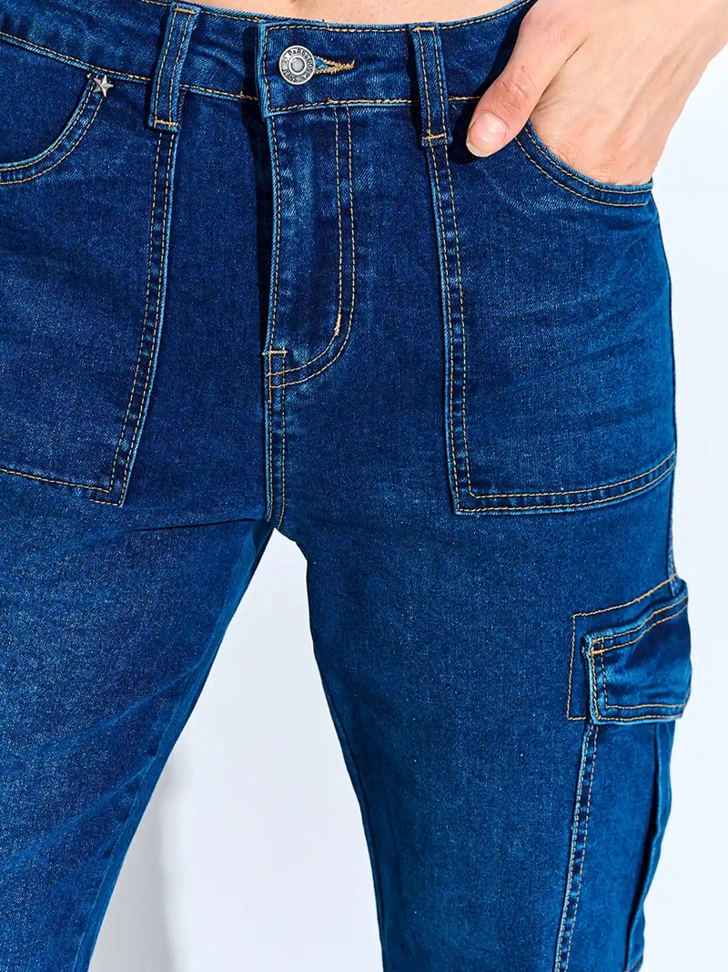 JEANS MUJER BARBADOS CARGO - 4