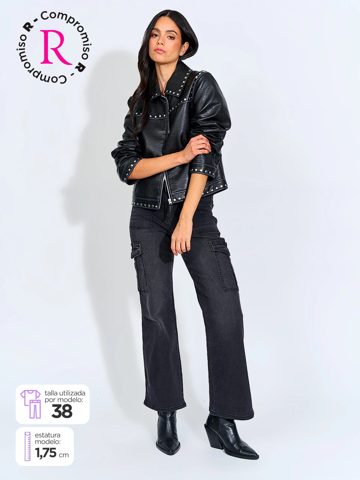 JEANS MUJER BARBADOS CARGO - 1