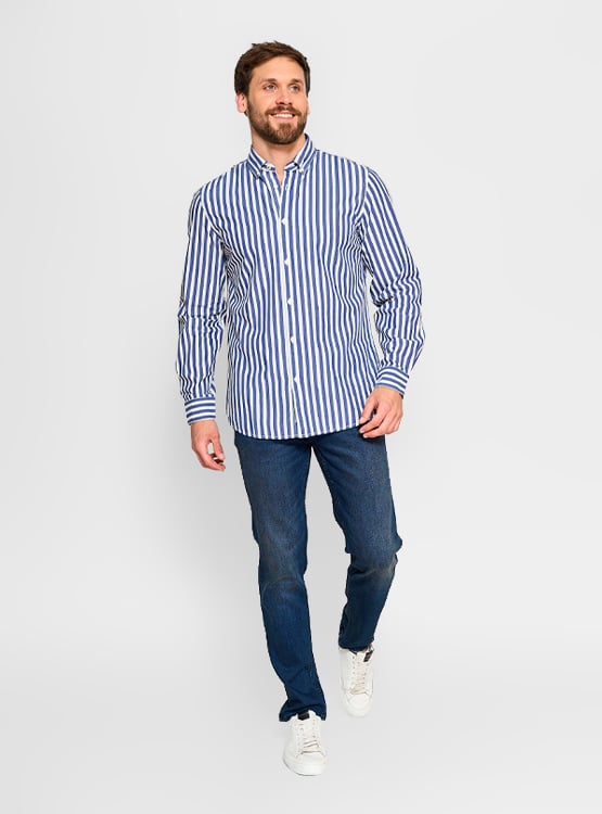 CAMISA REGATTA MANGA LARGA LÍNEAS - 4