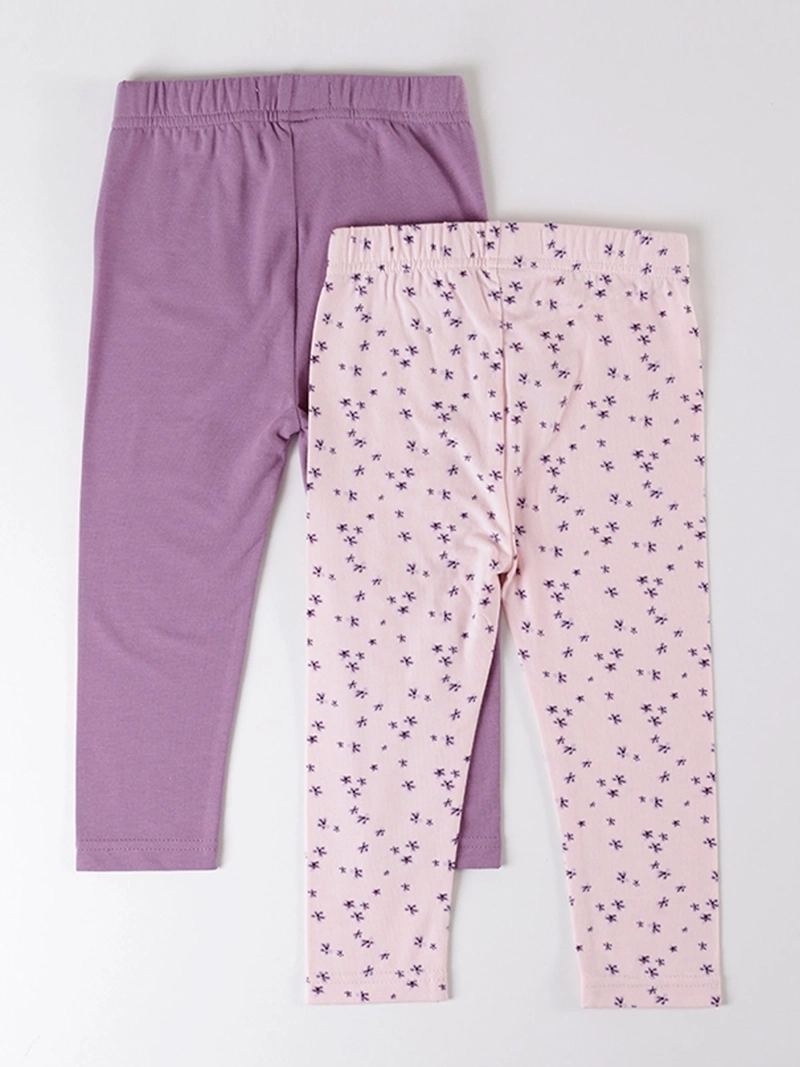 PACK CALZAS NIÑA BABY HARVEST LISA Y ESTAMPADA - 2