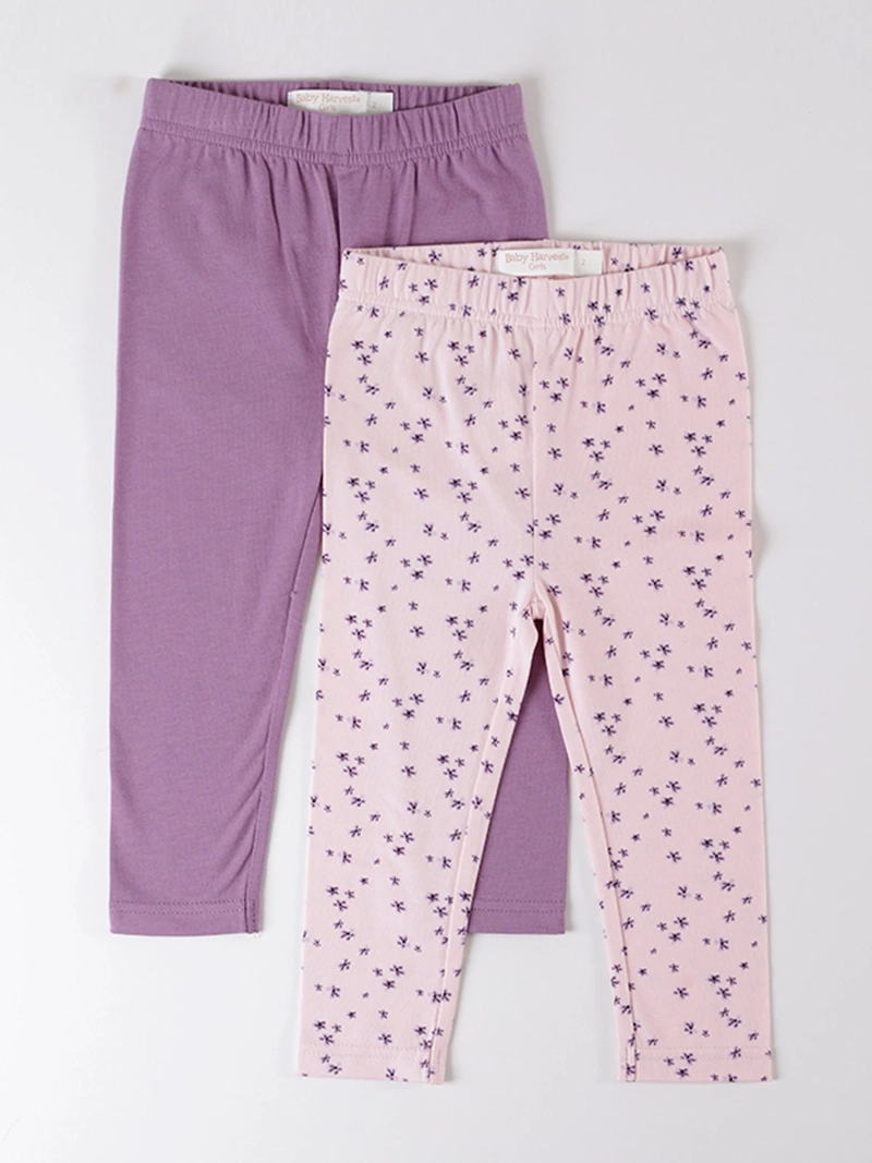 PACK CALZAS NIÑA BABY HARVEST LISA Y ESTAMPADA - 1