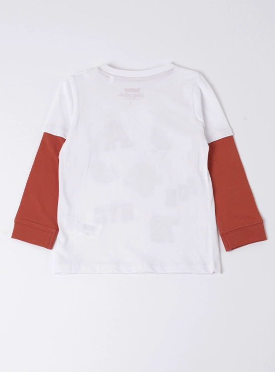 POLERA MANGA LARGA DOBLE ALGODÓN NIÑO BABY HARVEST DINOSAURIOS - 2